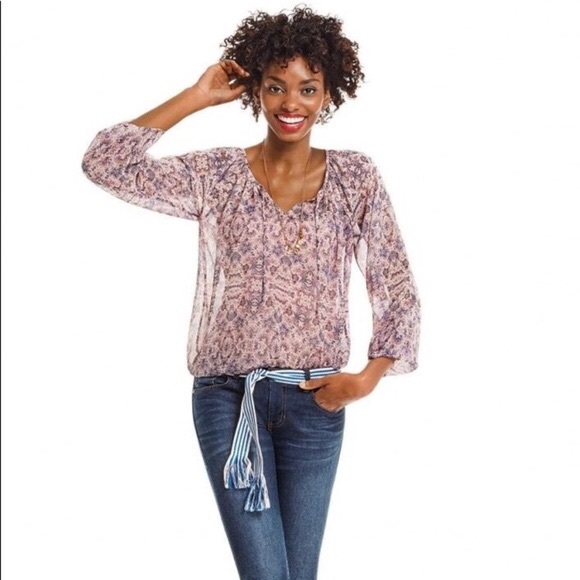 CAbi Tops - CABI | Floral Boho Sienna Peasant Top